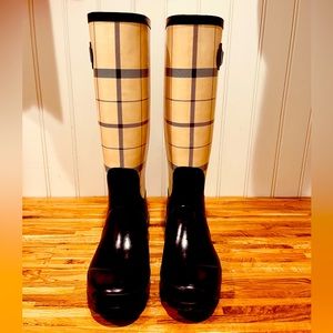 Talbot - Winnie Tattersall Plaid Rubber Rain Boots